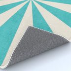 aqua starburst Rug Gallery Image 4