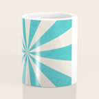 aqua starburst Coffee Mug Gallery Image 4