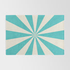 aqua starburst Rug Gallery Image 2