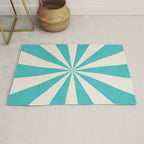 aqua starburst Rug Gallery Image 1