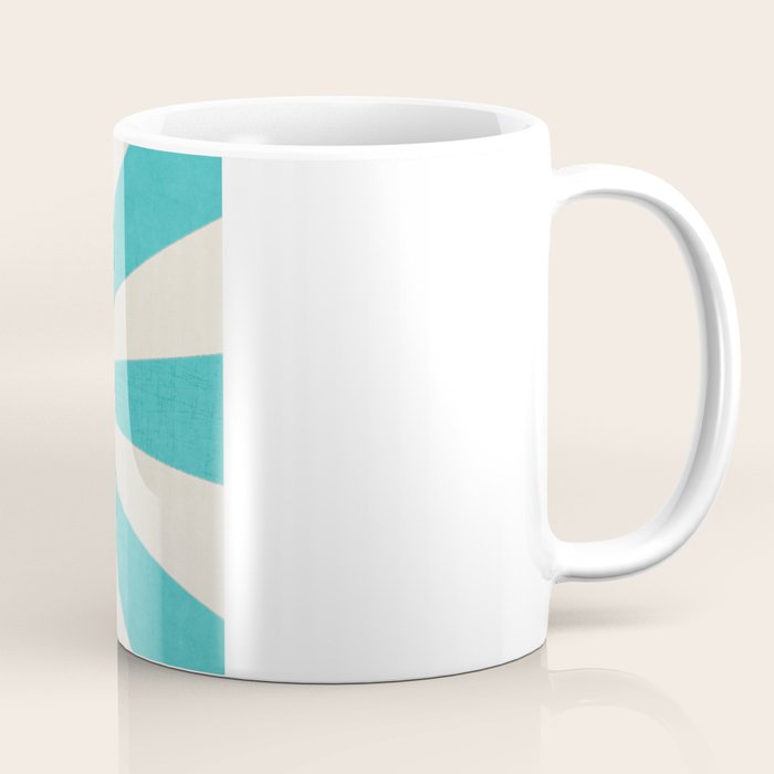 aqua starburst Coffee Mug Gallery Image 1