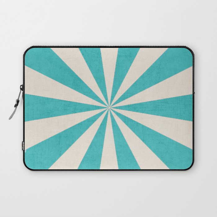 aqua starburst Laptop Sleeve Gallery Image 1