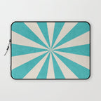 aqua starburst Laptop Sleeve Gallery Image 1