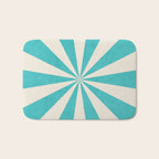 aqua starburst Bath Mat Gallery Image 1