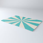 aqua starburst Rug Gallery Image 3