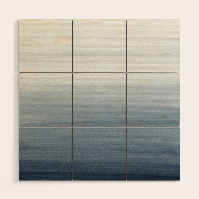 Ocean Watercolor Painting No.2 Wood Wall Art Gallery Image 1