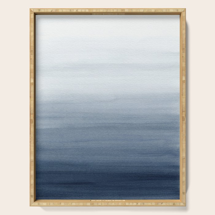 Ocean Watercolor Painting No.2 Serving Tray Gallery Image 1