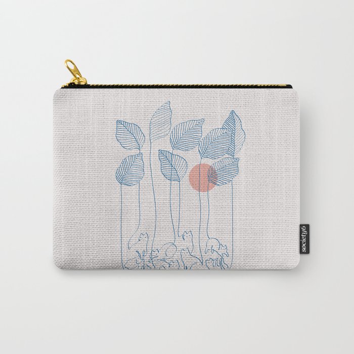 Cat and Plant 40 Carry All Pouch Gallery Image 1