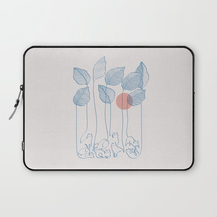 Cat and Plant 40 Laptop Sleeve Gallery Image 1