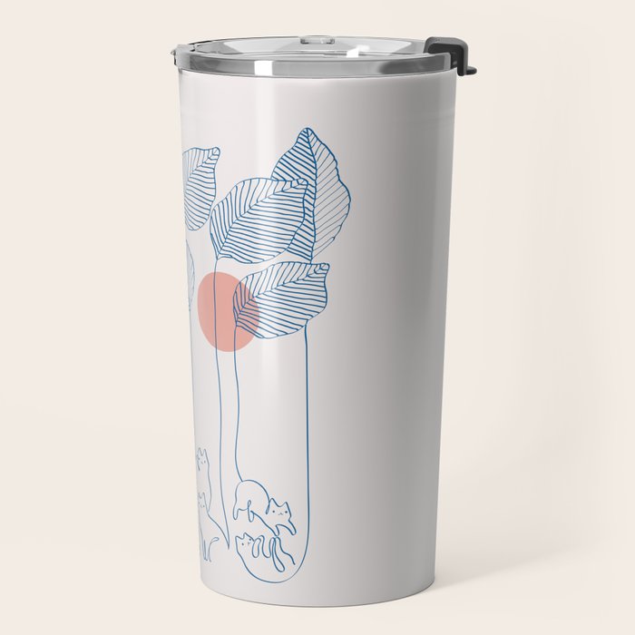 Cat and Plant 40 Travel Mug Gallery Image 2