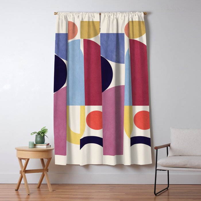Abstract Shapes 55 Window Curtain Gallery Image 1