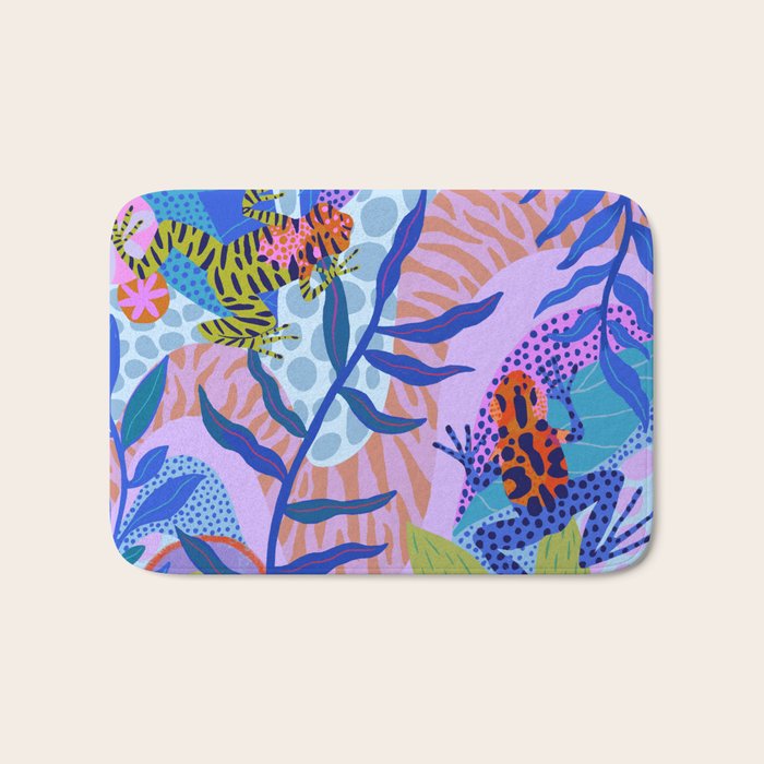 Poison Dart Frogs Bath Mat Gallery Image 1