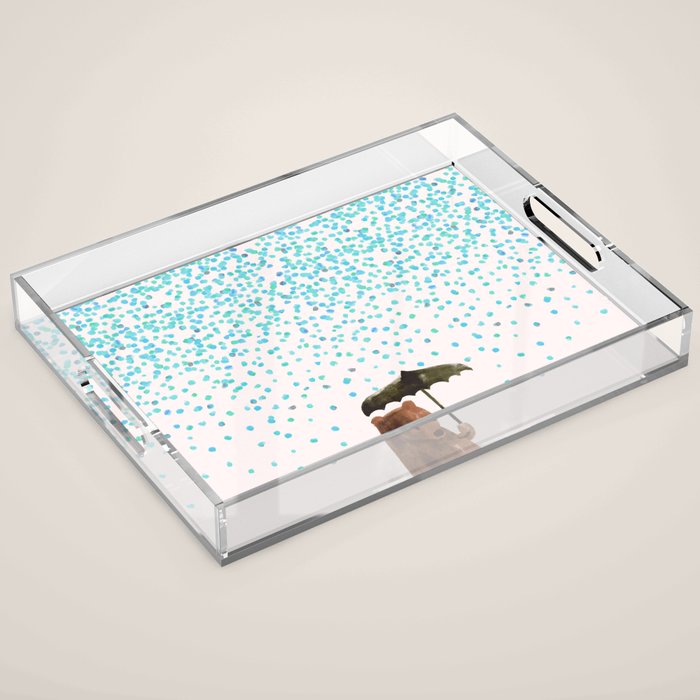 Rain rain go away Acrylic Tray Gallery Image 1