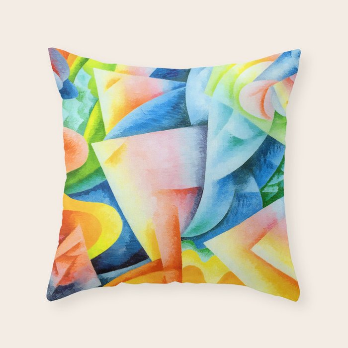 Gino Severini Dancer Propeller Sea Throw Pillow Gallery Image 1