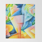 Gino Severini Dancer Propeller Sea Throw Blanket Gallery Image 2