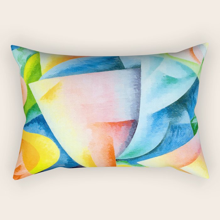 Gino Severini Dancer Propeller Sea Rectangular Pillow Gallery Image 1
