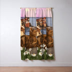 Whiskers in the Wildflowers Window Curtain Gallery Image 3