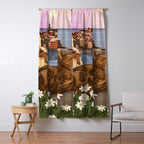 Whiskers in the Wildflowers Window Curtain Gallery Image 5