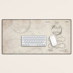 Baseball Patent - Softball Art - Antique Desk Mat Gallery Image 1