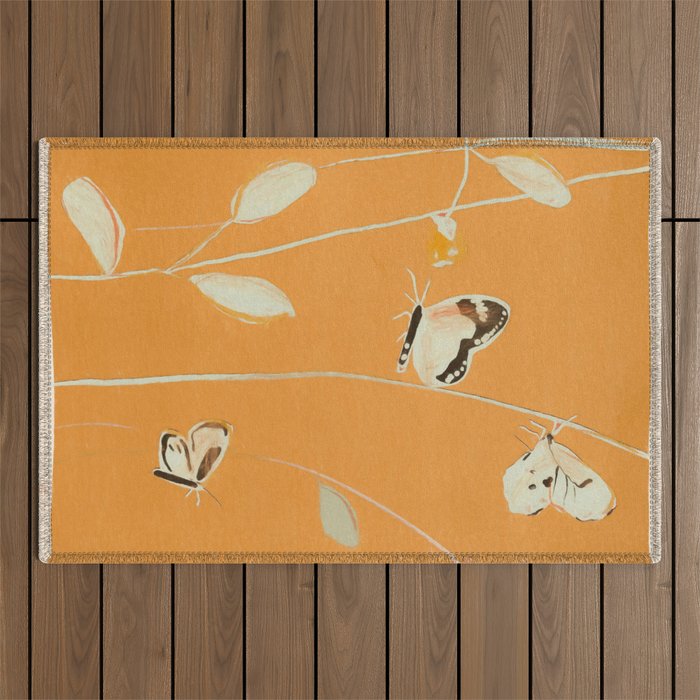 Butterflies 3 Outdoor Rug Gallery Image 1