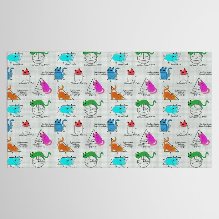 Cat Math Tablecloth Gallery Image 2