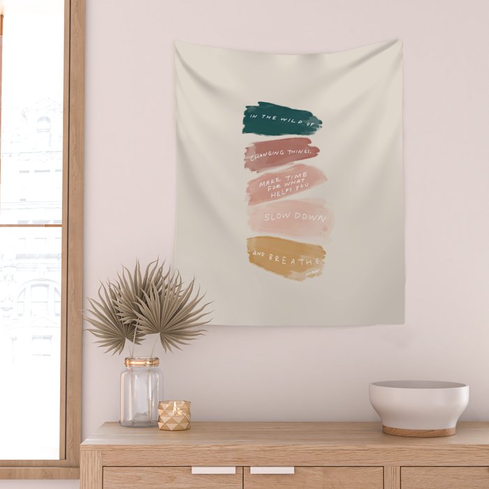 Make Time For What Helps You Wall Tapestry Gallery Image 2