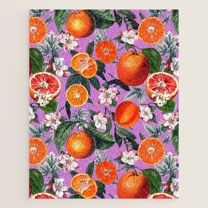 Vintage Fruit Pattern X Jigsaw Puzzle Gallery Image 1