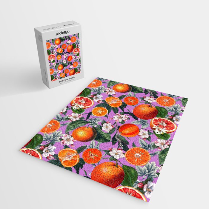 Vintage Fruit Pattern X Jigsaw Puzzle Gallery Image 2