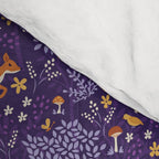 Foxes Playing in a Purple Forest Comforter Gallery Image 4
