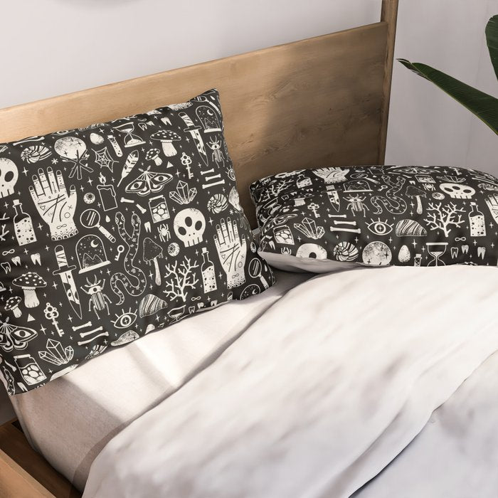 Curiosities: Bone Black Pillow Sham Gallery Image 2