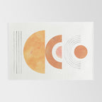 Mid century modern geometric shapes Rug Gallery Image 2