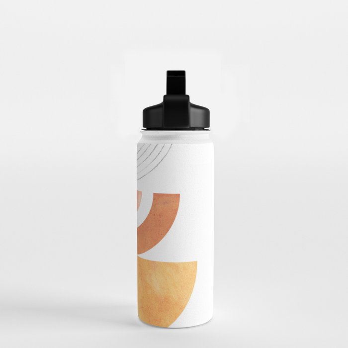 Mid century modern geometric shapes Water Bottle Gallery Image 2