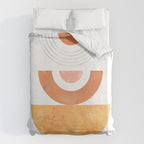 Mid century modern geometric shapes Duvet Cover Gallery Image 6