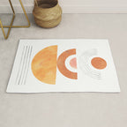 Mid century modern geometric shapes Rug Gallery Image 1