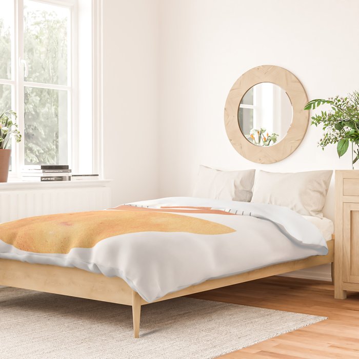 Mid century modern geometric shapes Duvet Cover Gallery Image 2