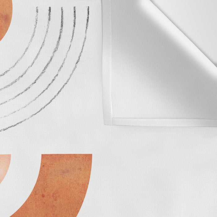 Mid century modern geometric shapes Wall Tapestry Gallery Image 3