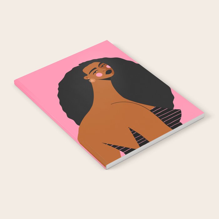 Pink Stripes Notebook Gallery Image 1