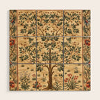 William Morris "Tree of life" 3. Wood Wall Art Gallery Image 1