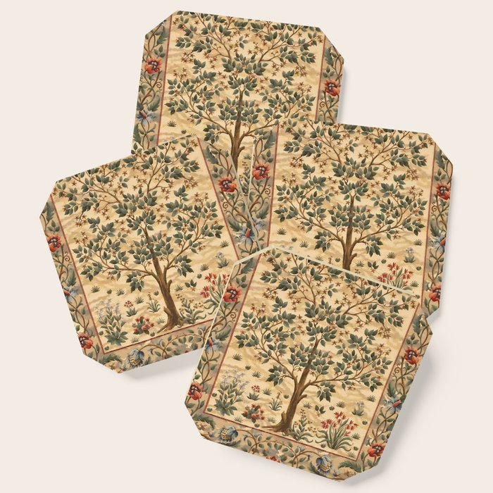 William Morris "Tree of life" 3. Coaster Gallery Image 1