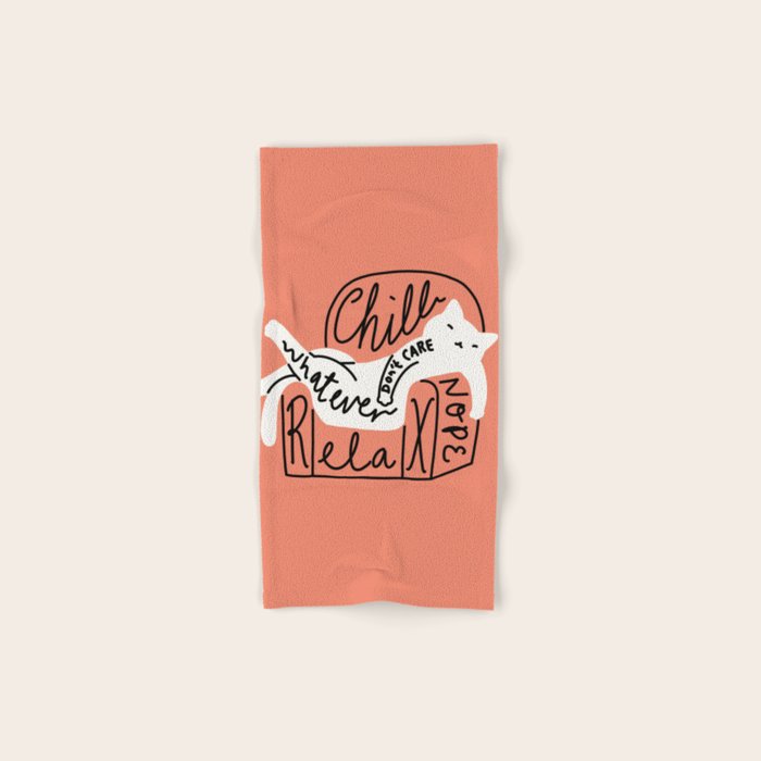 Whatever Cat Bath Towel Gallery Image 1