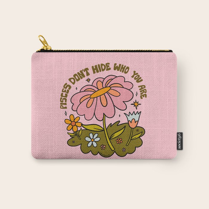 Pisces Flower Carry All Pouch Gallery Image 1