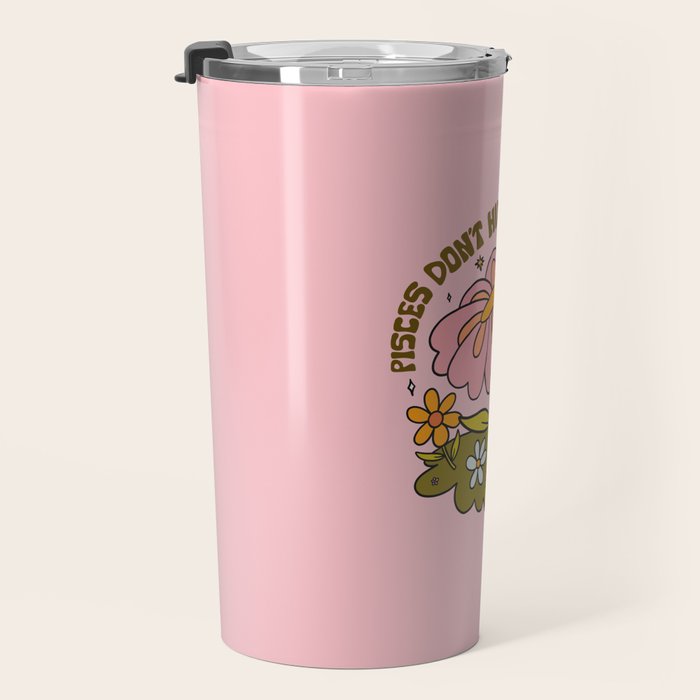 Pisces Flower Travel Mug Gallery Image 3