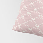 Bows & Ribbons Pattern LVII Pastel Pink Pillow Sham Gallery Image 4