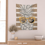 Pineapple Dreams 4 Wall Tapestry Gallery Image 2