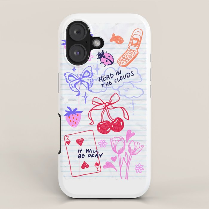 Notebook Doodles iPhone Case Gallery Image 1