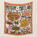 Mushrooms of Maryland Wall Tapestry Gallery Image 4