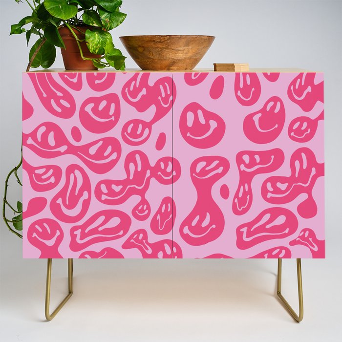 Pink Dripping Smiley Credenza Gallery Image 1