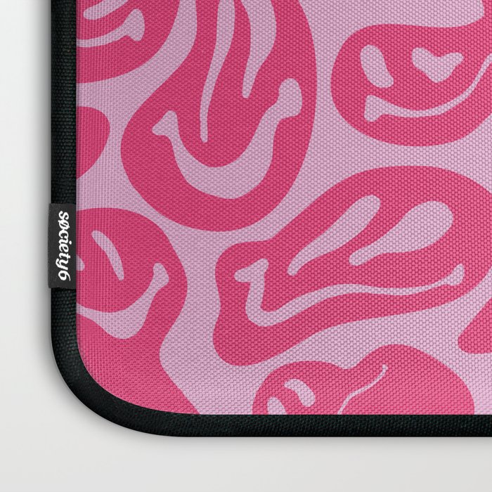 Pink Dripping Smiley Laptop Sleeve Gallery Image 3