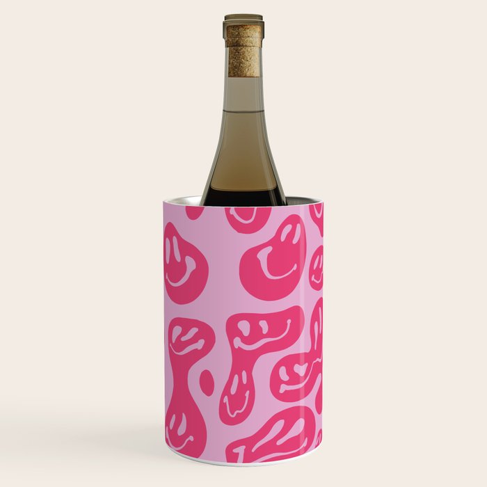 Pink Dripping Smiley Wine Chiller Gallery Image 3