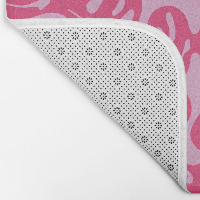Pink Dripping Smiley Bath Mat Gallery Image 2